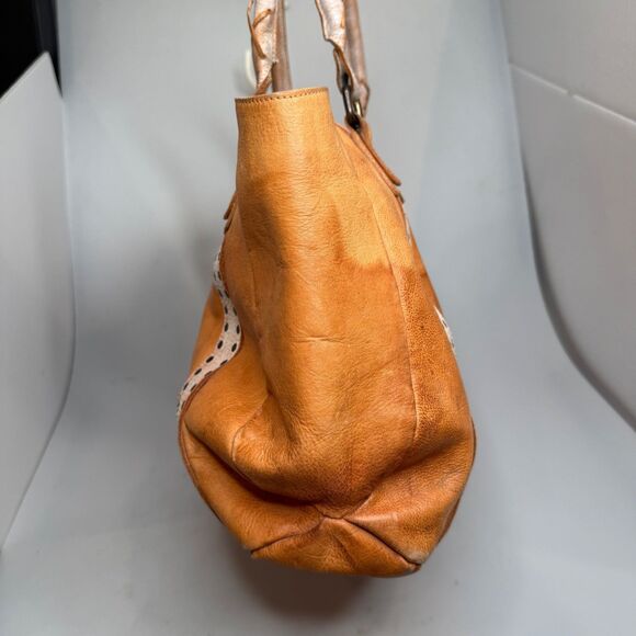 Bed Stu Tan Leather Tote with Studded Accents - Picture 15 of 16